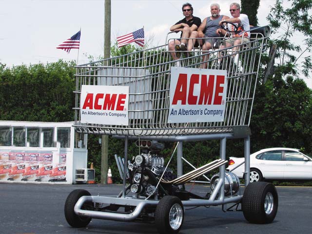 kart used in parade at Edwardsville Illinois