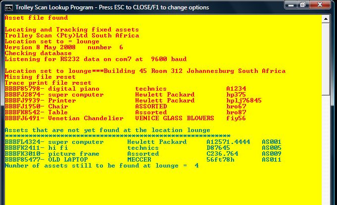 Sample screen