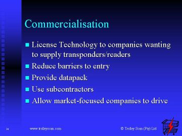 COMMERCIALISATION